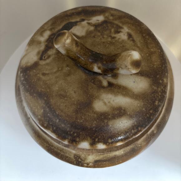 Art Studio Pottery Covered Dish Oven Bakeware Asian Inspired - Picture 9 of 10